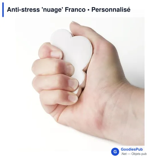Anti-stress nuage personnalisable avec logo - Franco - Image 2