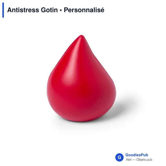 Gouttelette anti-stress personnalisable avec logo - Antistress Gotin - Image 2