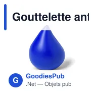 Gouttelette anti-stress personnalisable avec logo - Antistress Gotin - Miniature 4
