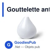 Gouttelette anti-stress personnalisable avec logo - Antistress Gotin - Miniature 7