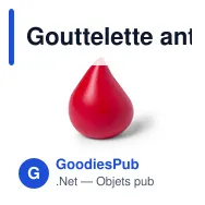Gouttelette anti-stress personnalisable avec logo - Antistress Gotin - Miniature 8
