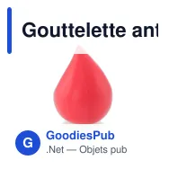 Gouttelette anti-stress personnalisable avec logo - Antistress Gotin - Miniature 9