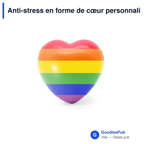 Anti-stress en forme de cœur personnalisable avec logo - Antistress Kanedax