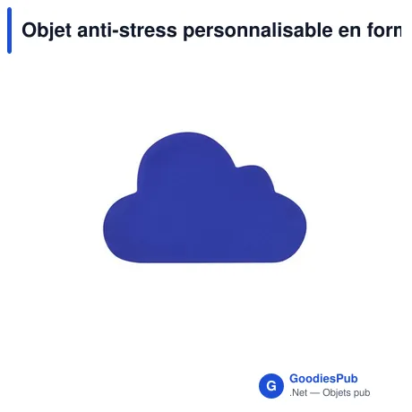 Objet anti-stress personnalisable en forme de nuage avec logo