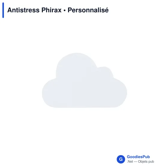 Objet anti-stress personnalisable en forme de nuage avec logo - Image 4