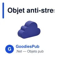 Objet anti-stress personnalisable en forme de nuage avec logo - Miniature 5