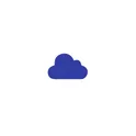 Variante bleu - Objet anti-stress personnalisable en forme de nuage avec logo