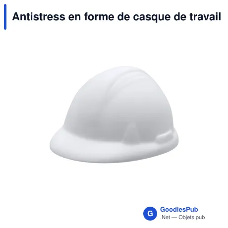 Antistress en forme de casque de travail personnalisable avec logo