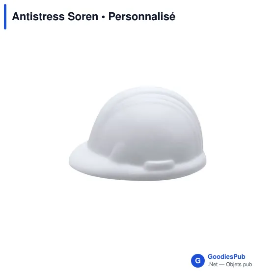 Antistress en forme de casque de travail personnalisable avec logo - Image 2