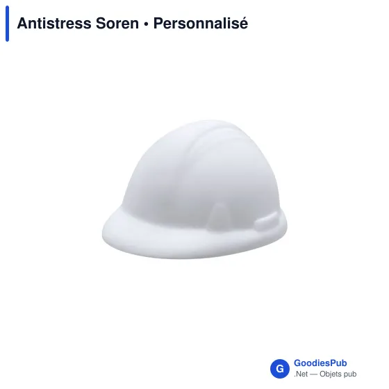 Antistress en forme de casque de travail personnalisable avec logo - Image 3