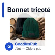 Bonnet tricoté personnalisable avec logo - ANVIK - Miniature 2