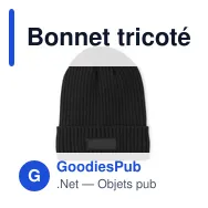 Bonnet tricoté personnalisable avec logo - ANVIK - Miniature 11