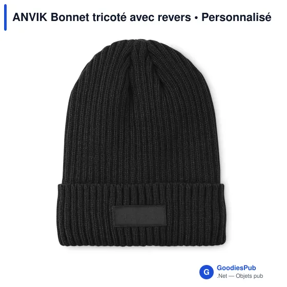 Bonnet tricoté personnalisable avec logo - ANVIK - Image 11