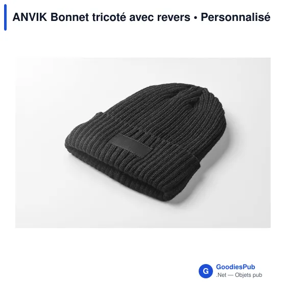 Bonnet tricoté personnalisable avec logo - ANVIK - Image 12