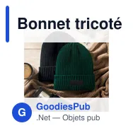 Bonnet tricoté personnalisable avec logo - ANVIK - Miniature 4