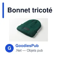 Bonnet tricoté personnalisable avec logo - ANVIK - Miniature 5