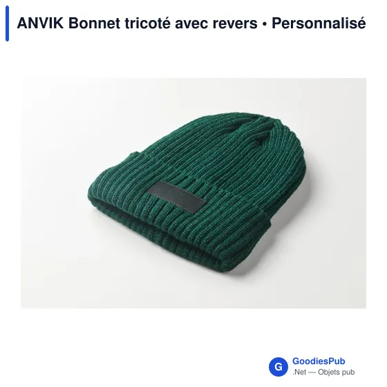 Bonnet tricoté personnalisable avec logo - ANVIK - Image 5