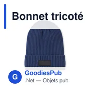 Bonnet tricoté personnalisable avec logo - ANVIK - Miniature 7