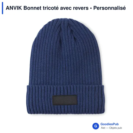 Bonnet tricoté personnalisable avec logo - ANVIK - Image 7