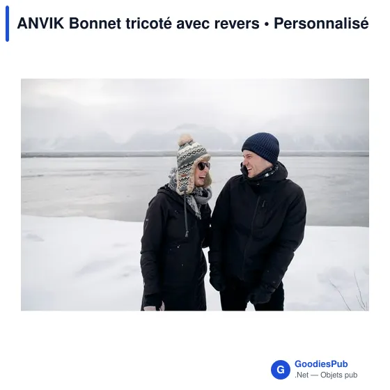Bonnet tricoté personnalisable avec logo - ANVIK - Image 8