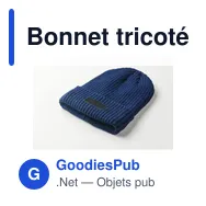 Bonnet tricoté personnalisable avec logo - ANVIK - Miniature 9