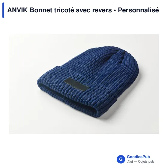 Bonnet tricoté personnalisable avec logo - ANVIK - Image 9