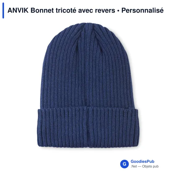 Bonnet tricoté personnalisable avec logo - ANVIK - Image 10