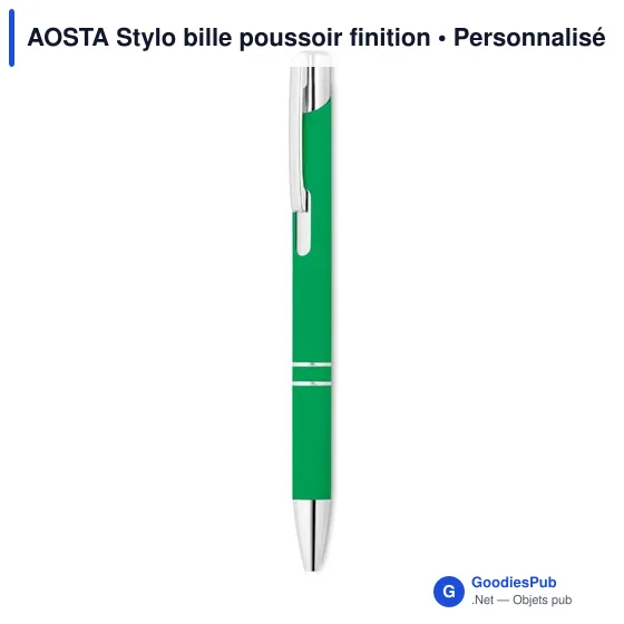 AOSTA Stylo bille poussoir finition - Image 2