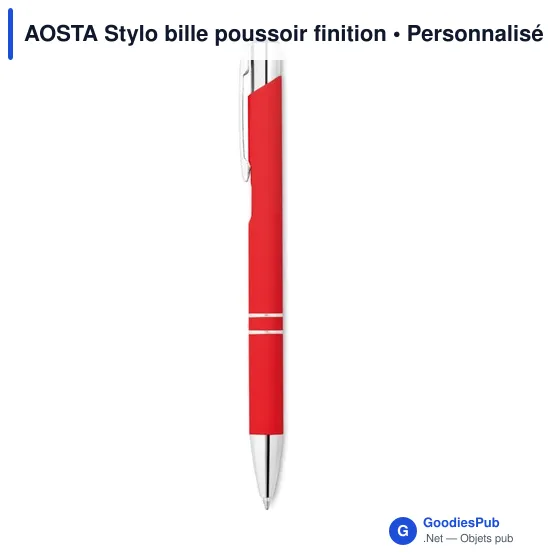 AOSTA Stylo bille poussoir finition - Image 11