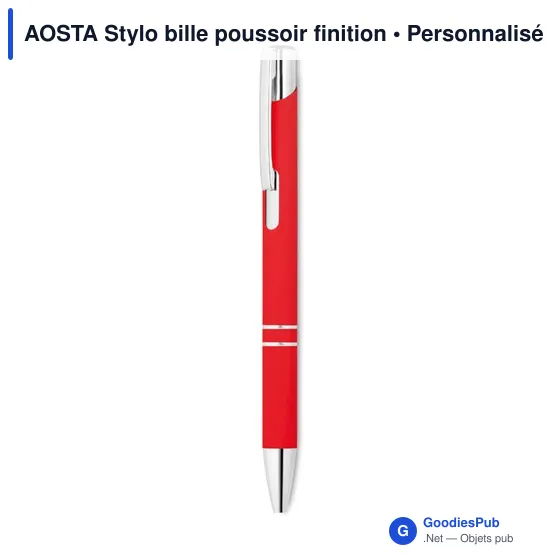 AOSTA Stylo bille poussoir finition - Image 12