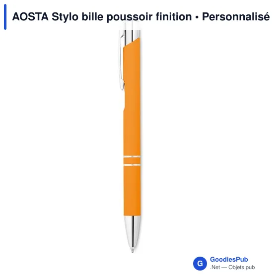 AOSTA Stylo bille poussoir finition - Image 5