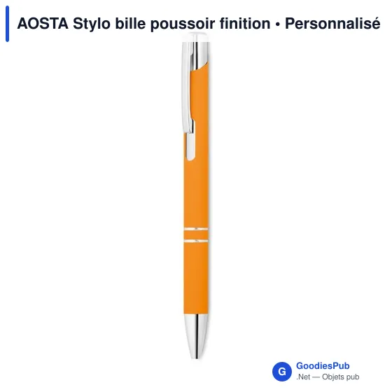 AOSTA Stylo bille poussoir finition - Image 6