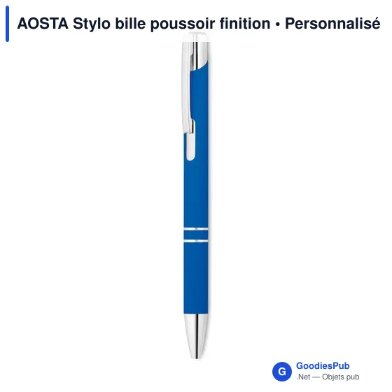 AOSTA Stylo bille poussoir finition - Image 8
