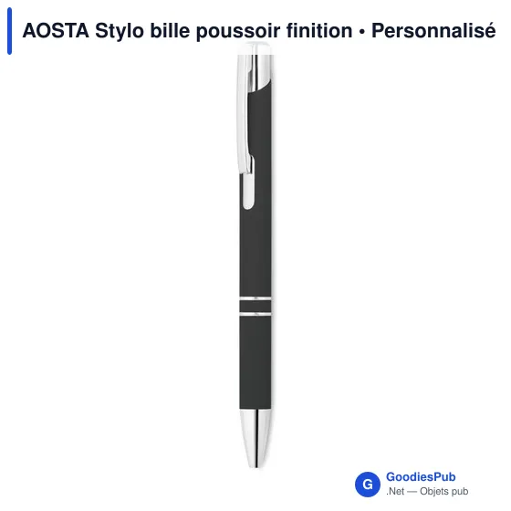 AOSTA Stylo bille poussoir finition - Image 10