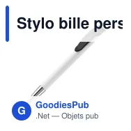 Stylo bille personnalisable à pointe métal avec logo - Apollo - Miniature 2