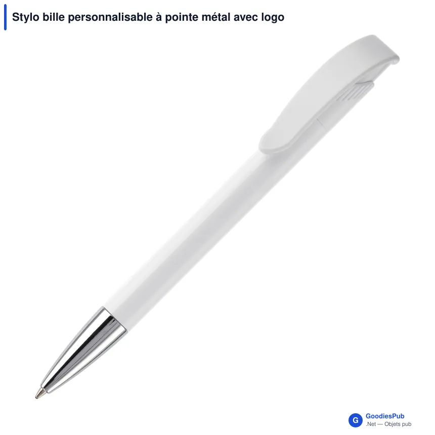 Stylo bille personnalisable à pointe métal avec logo - Apollo - Image 11