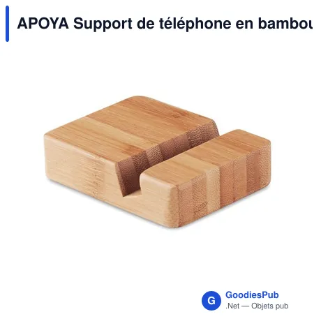 APOYA Support de téléphone en bambou