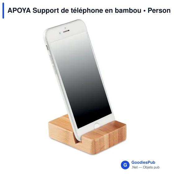 APOYA Support de téléphone en bambou - Image 2