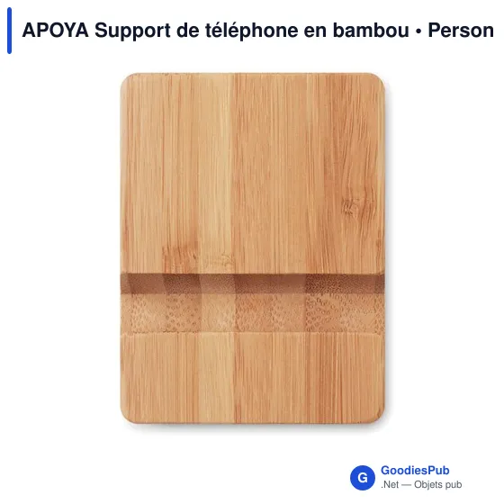 APOYA Support de téléphone en bambou - Image 3