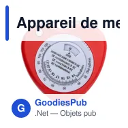 Appareil de mesure de l'IMC personnalisable avec logo - Francine - Miniature 2