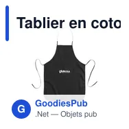 Tablier en coton recyclé personnalisable avec logo - Apron Recycled Cotton - Miniature 9