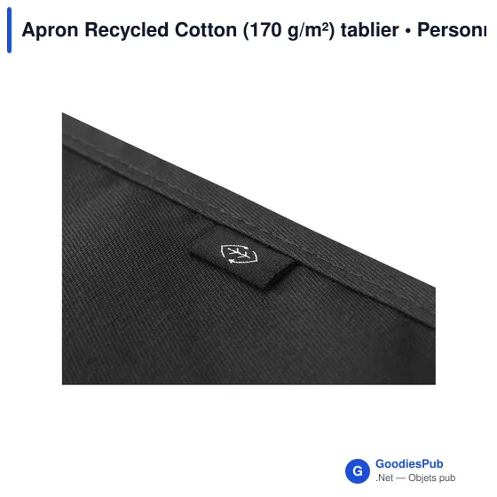 Tablier en coton recyclé personnalisable avec logo - Apron Recycled Cotton - Image 10