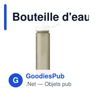 Bouteille d'eau personnalisable AquaSport RCS 1 L avec logo - Miniature 11