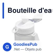 Bouteille d'eau personnalisable AquaSport RCS 1 L avec logo - Miniature 3