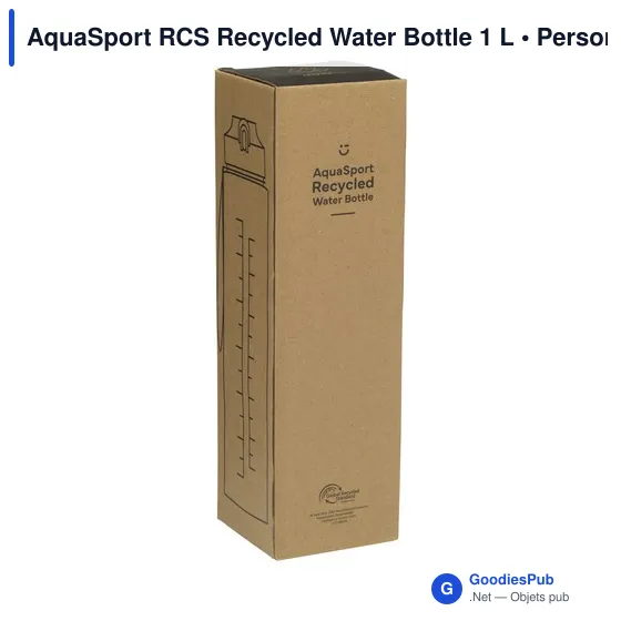 Bouteille d'eau personnalisable AquaSport RCS 1 L avec logo - Image 4
