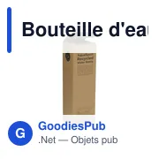 Bouteille d'eau personnalisable AquaSport RCS 1 L avec logo - Miniature 5