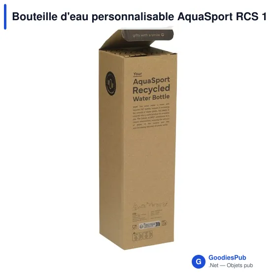 Bouteille d'eau personnalisable AquaSport RCS 1 L avec logo - Image 5