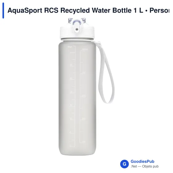 Bouteille d'eau personnalisable AquaSport RCS 1 L avec logo - Image 8