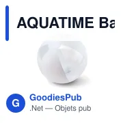 AQUATIME Ballon de plage gonflable - Miniature 1