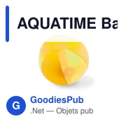 AQUATIME Ballon de plage gonflable - Miniature 4